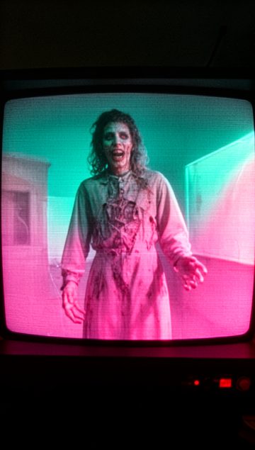Analog 80s tape style frame from a PlotClip short