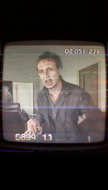 Analog horror VHS style frame from a PlotClip short