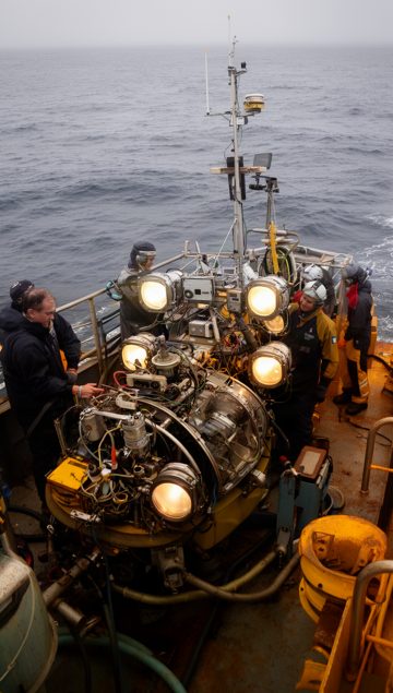 Ocean research expedition style frame from a PlotClip short
